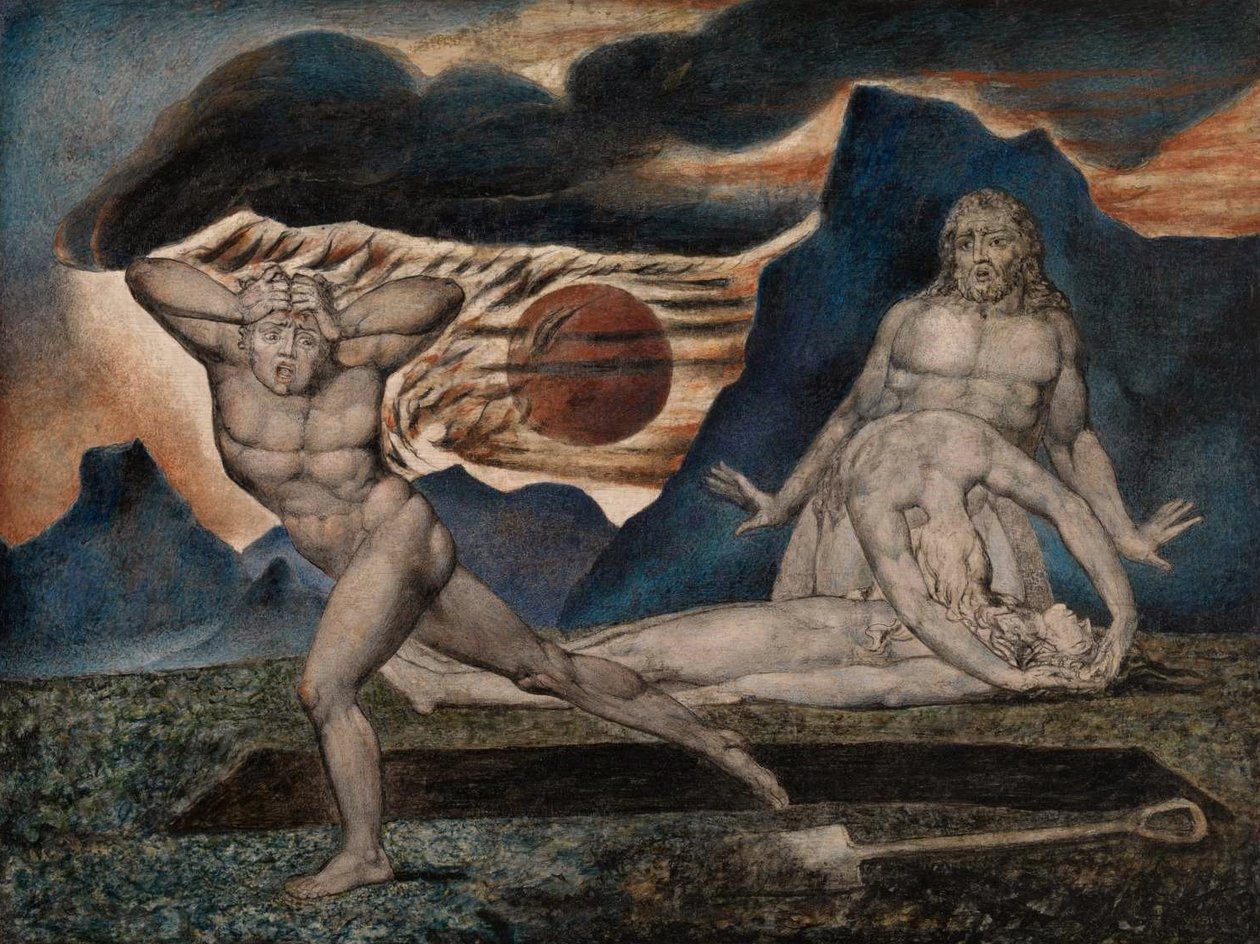 Nalezeno tělo Abel od William Blake