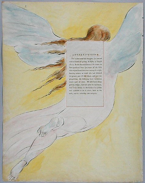 The Fatal Sisters, design 68 z The Poems of Thomas Gray, 1797-98 (wc s perem a inkoustem na papíře) od William Blake