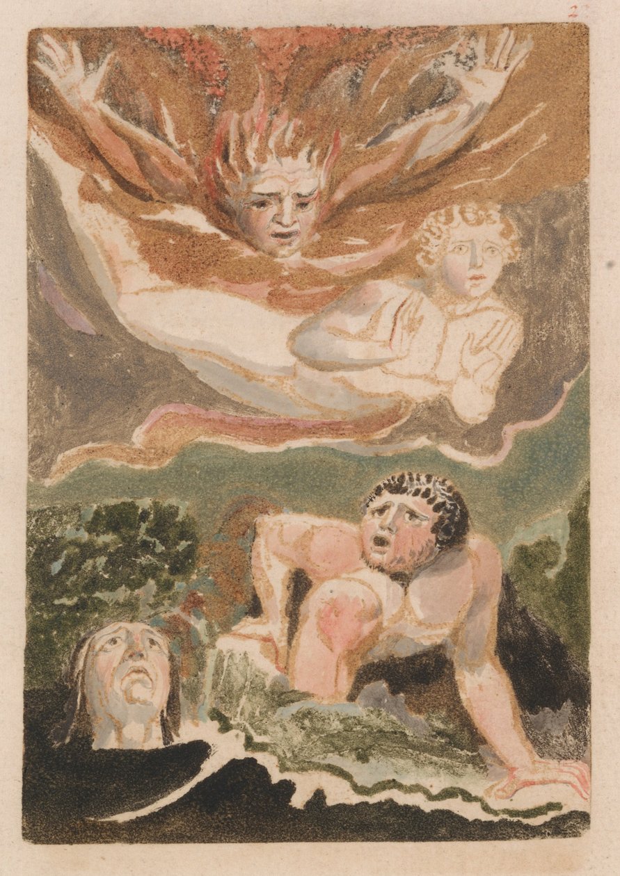 The First Book of Urizen, Plate 4 (Bentley 24) od William Blake