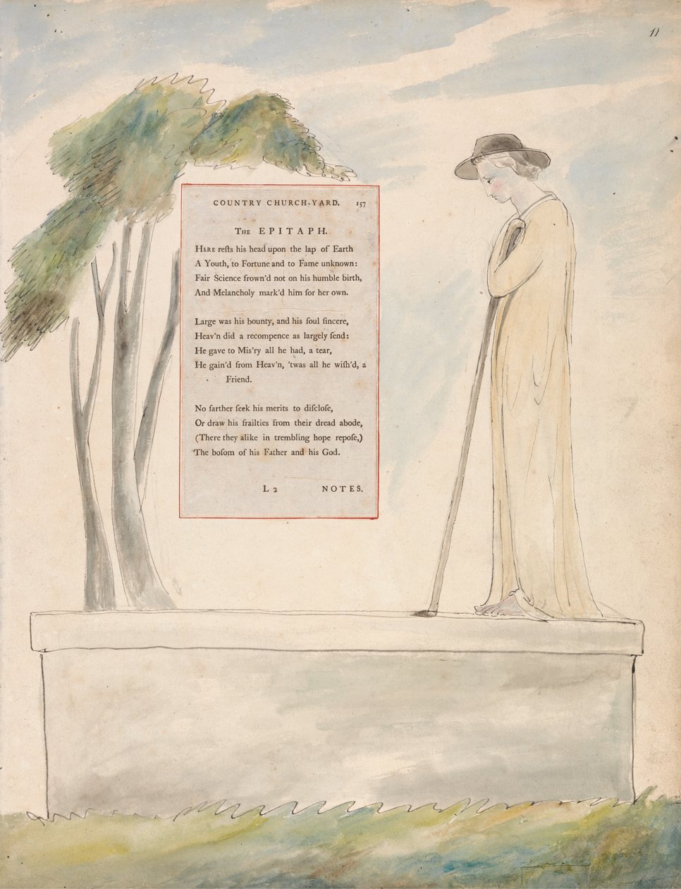 Básně Thomase Graye, Design 115 od William Blake
