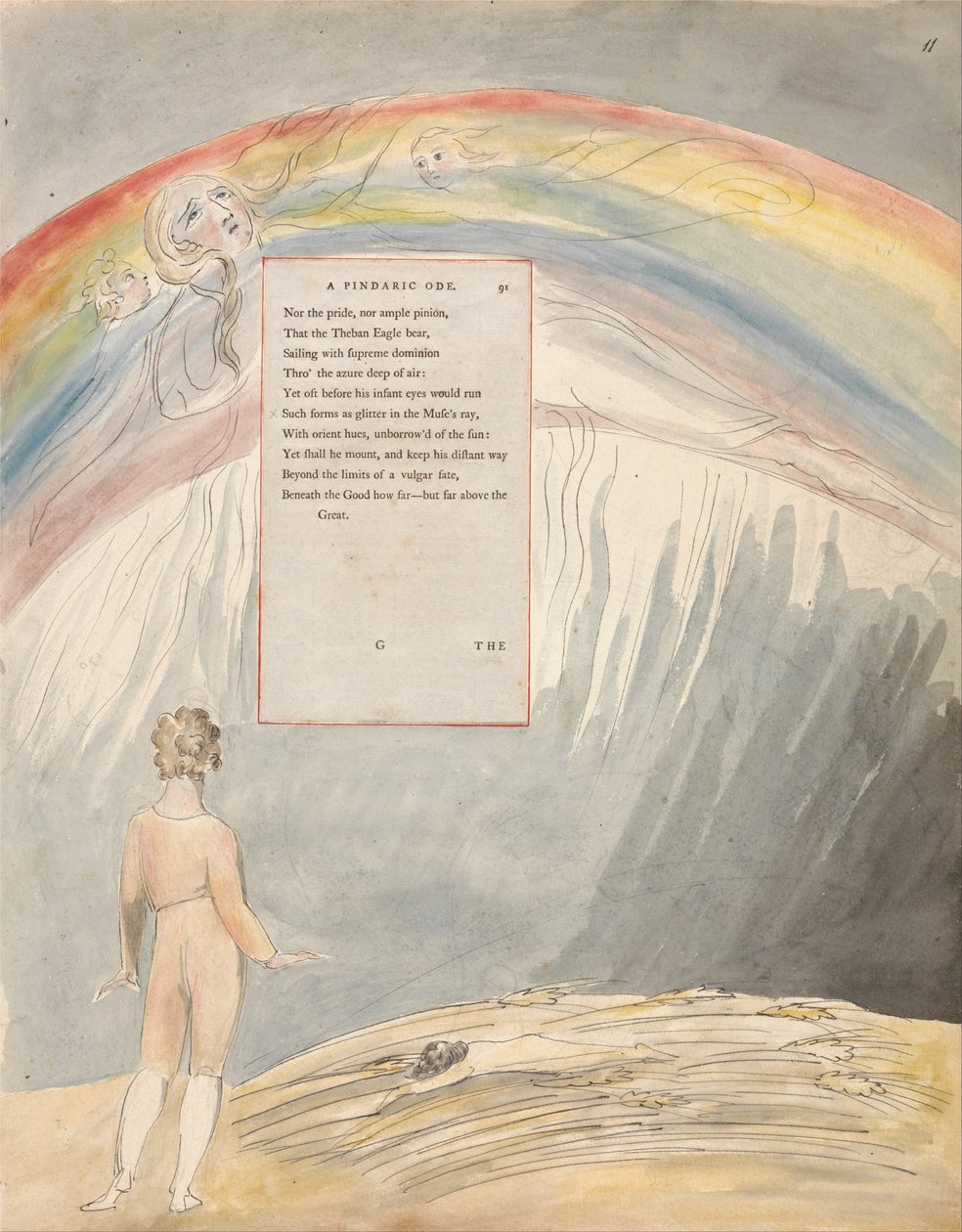 Básně Thomase Graye, Design 51, The Progress of Poesy. od William Blake