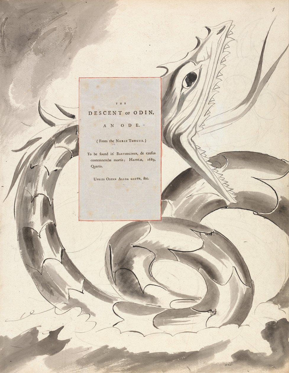 Básně Thomase Graye, Design 77, od William Blake