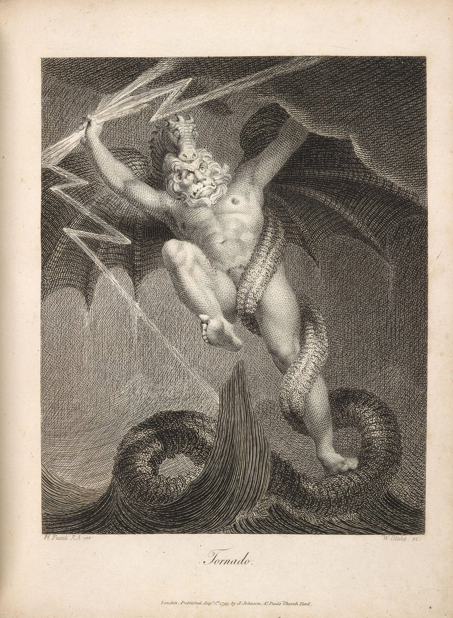 Tornádo Fuseli a Blake od William Blake