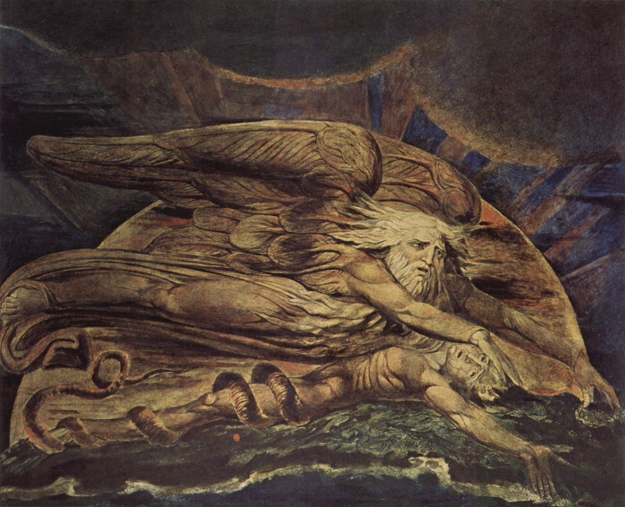 Elohim stvořil Adama od William Blake