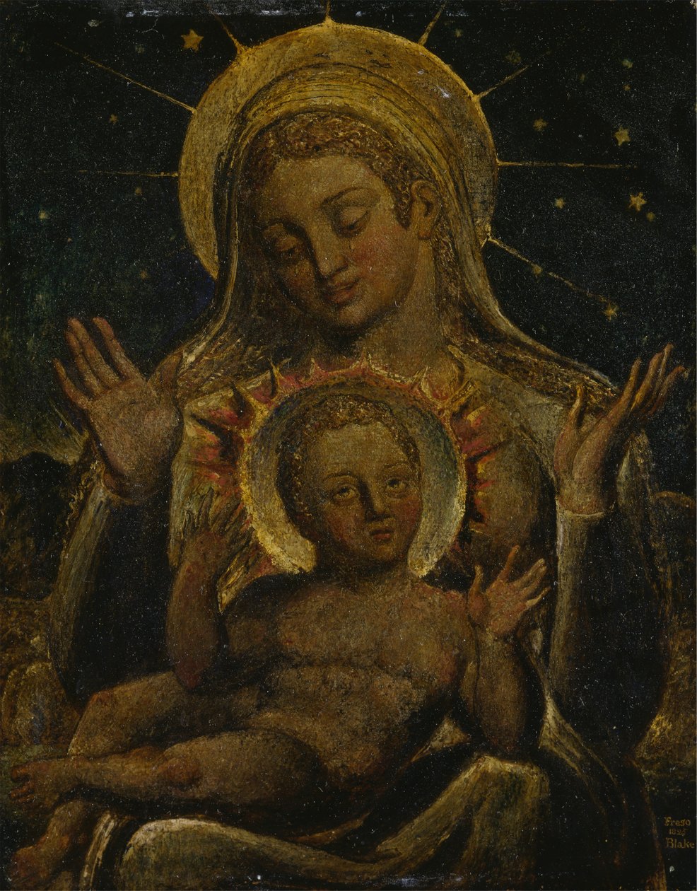 Panna s dítětem od William Blake