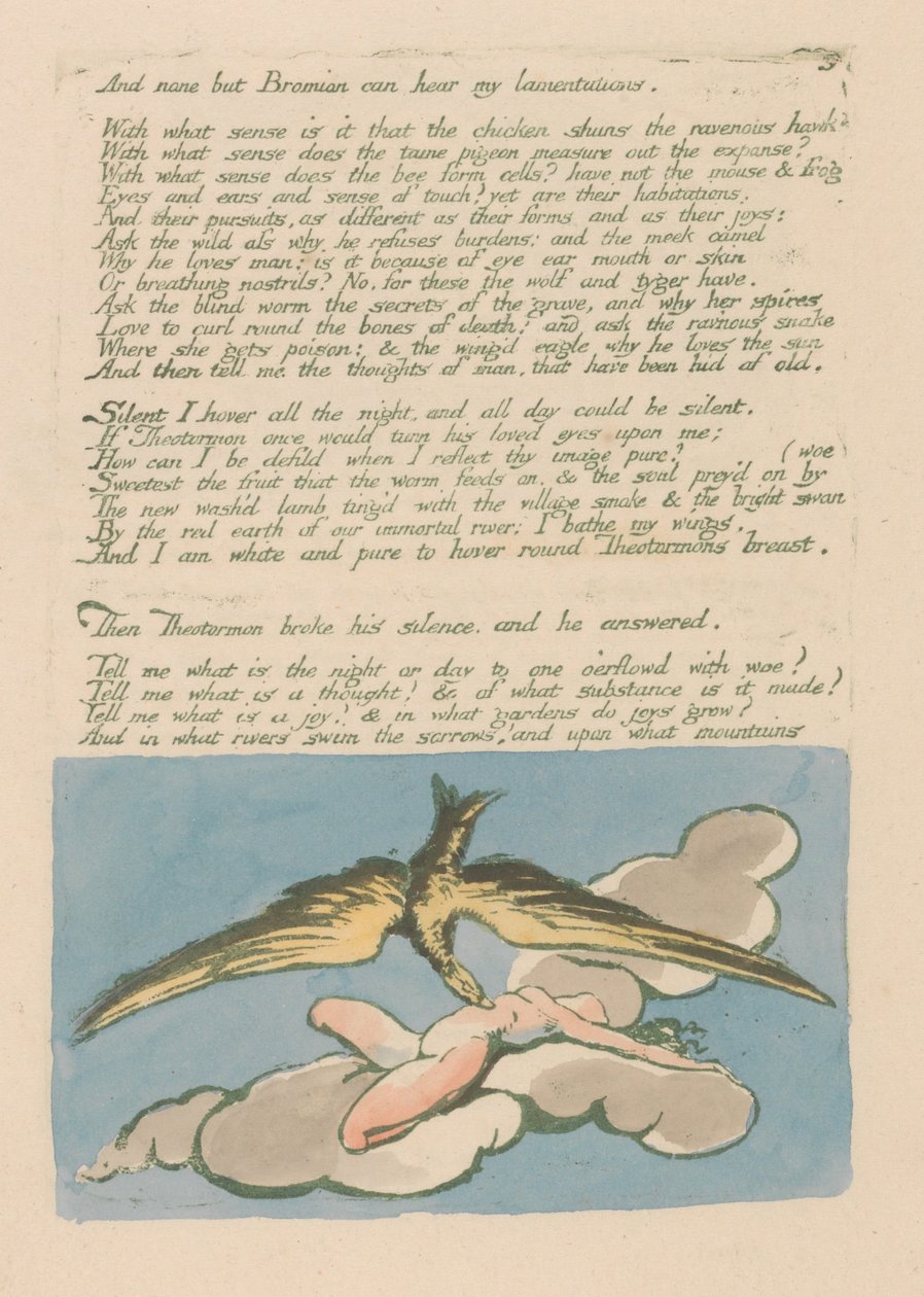 Vize dcer Albionu, talíř 6 a nikdo jiný než Bromian. . . . od William Blake