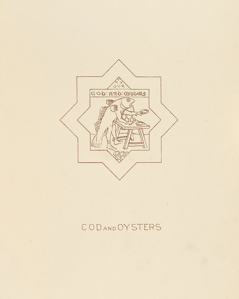 Treska a ústřice, 1878 od William Burges