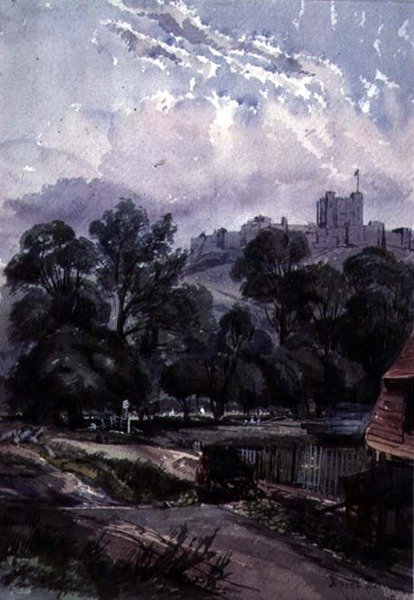 Doverský hrad od Henry William Burgess