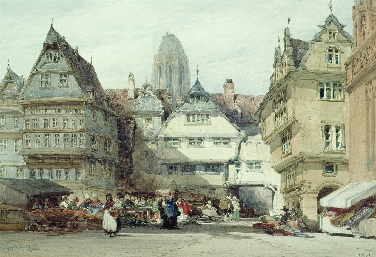 Tržiště, Frankfurt nad Mohanem od William Callow