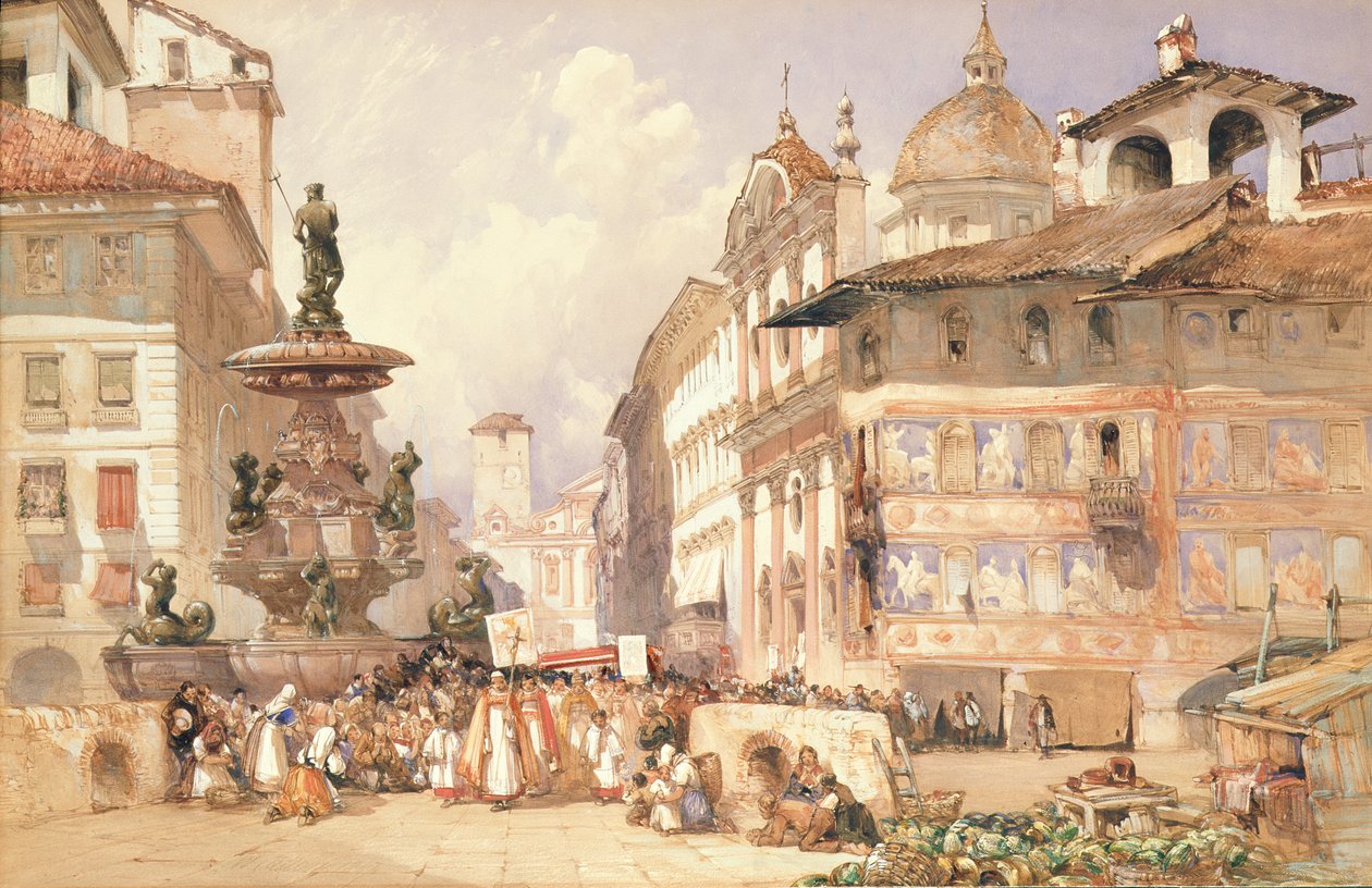Náboženské procesí od William Callow