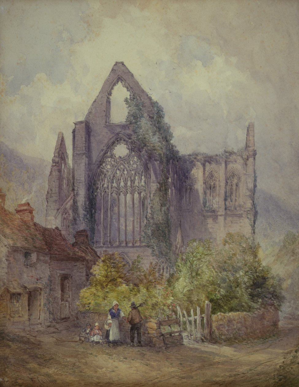 Tintern Abbey, 1901 (wc na papíře) od William Callow