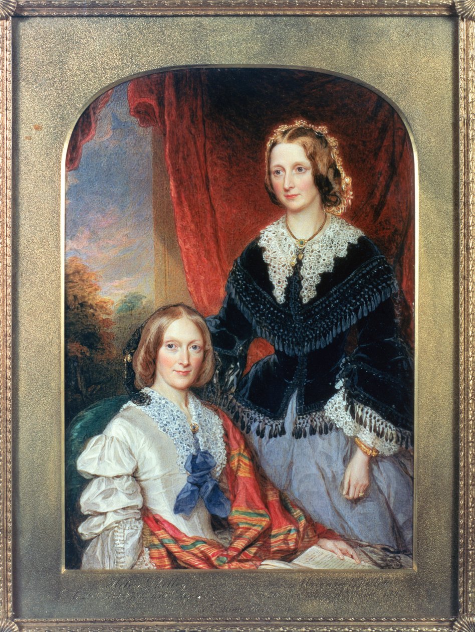 L až R Helen Shelley (1799-1885) a Margaret Shelley (1801-87) od William Charles Ross