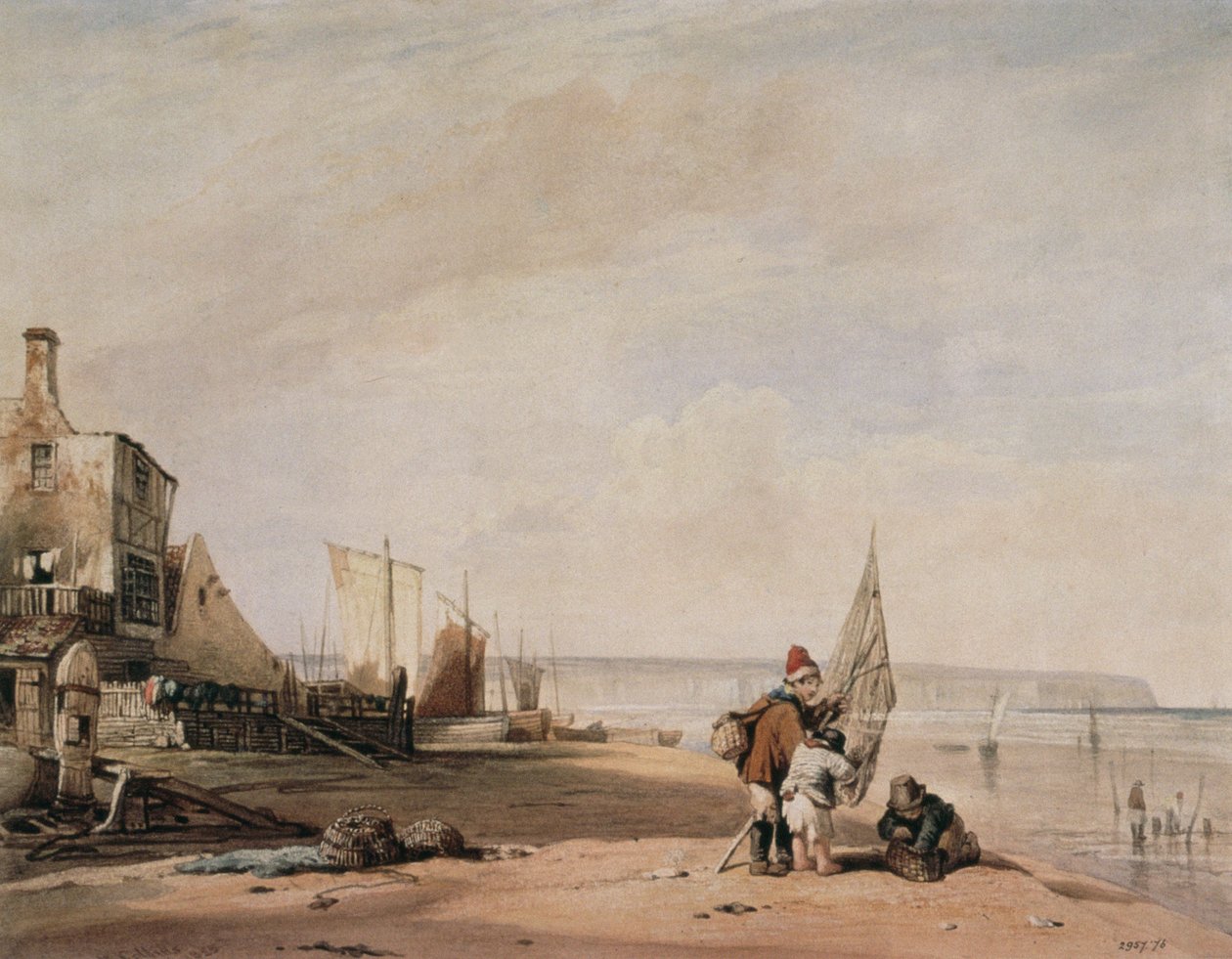 Juvenile Shrimpers, Deal, 19. století od William Collins