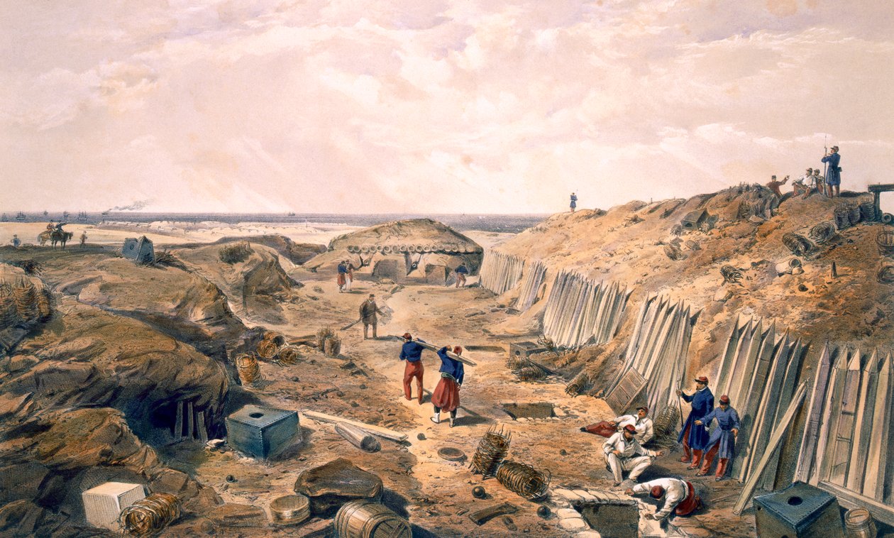 Ditch of the Bastion du Mat, deska z 
