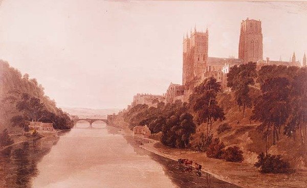 Durhamská katedrála od William Daniell