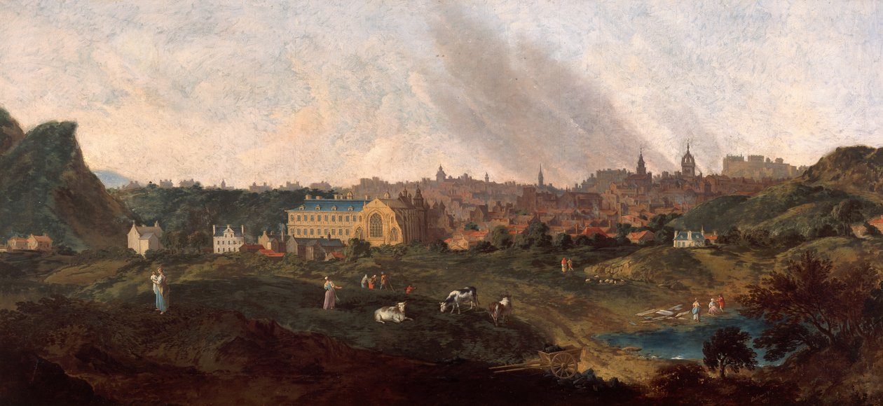 Pohled na Edinburgh, 1759 od William Delacour