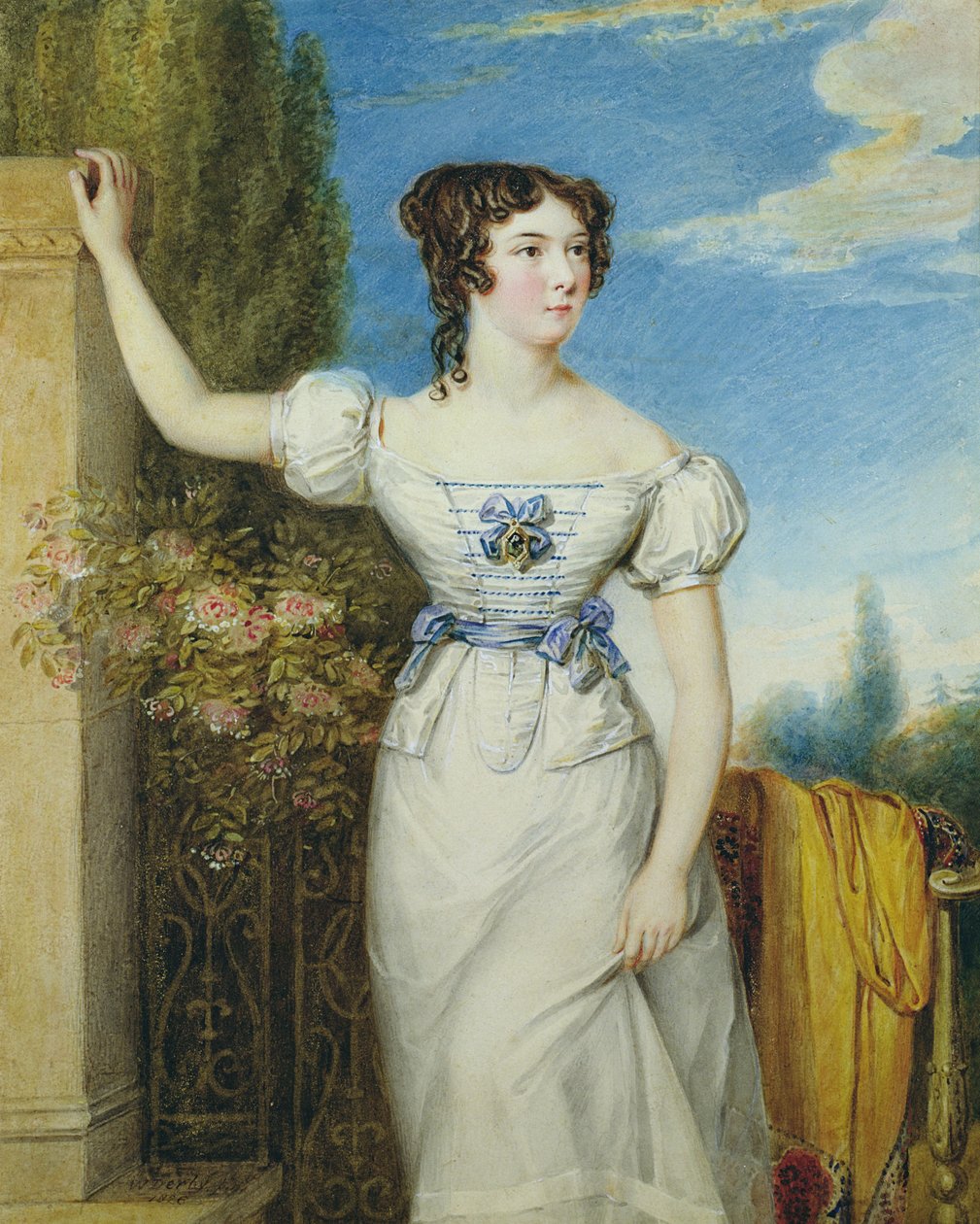 Portrét mladé dívky od William Derby