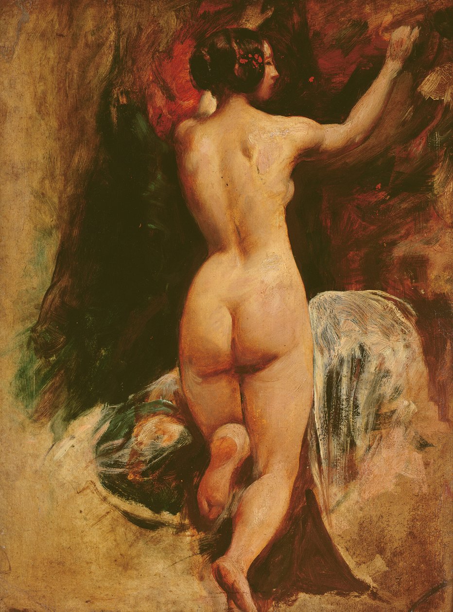 Ženský akt při pohledu zezadu, cca 1835-40 od William Etty