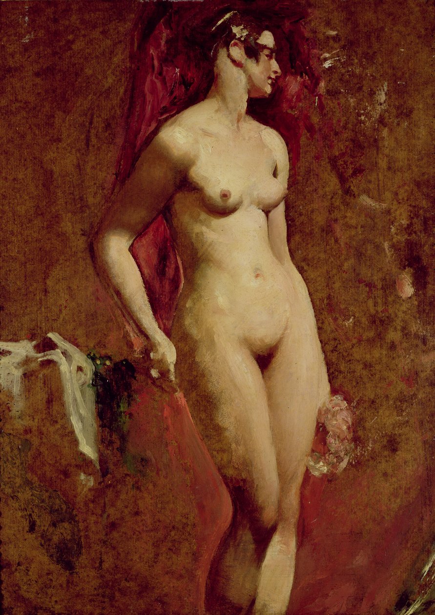 Nahá žena stojící od William Etty