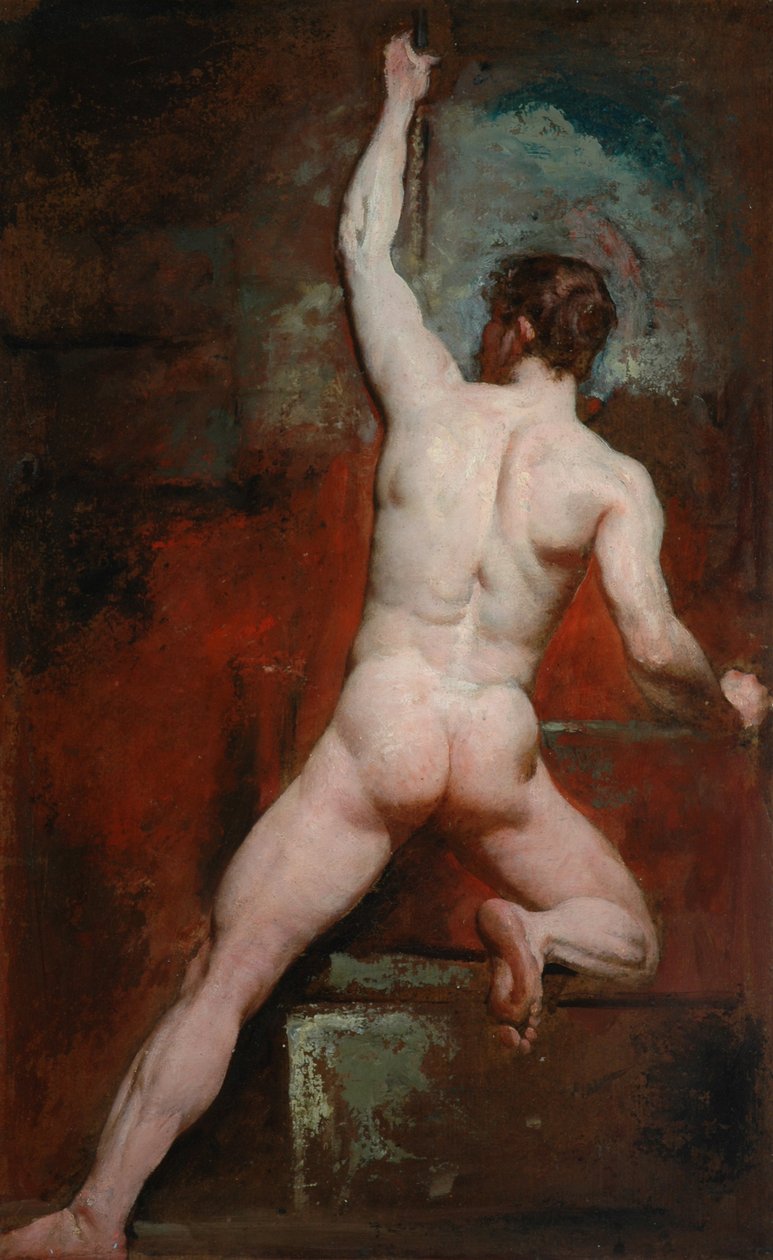 Studie o nahém muži, c.1807-49 od William Etty