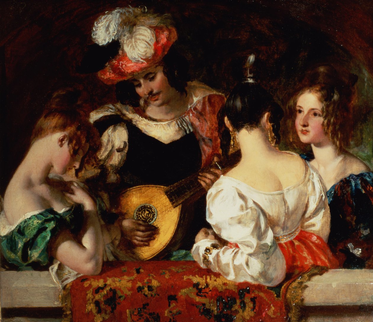 Hráč na loutnu (olej) od William Etty