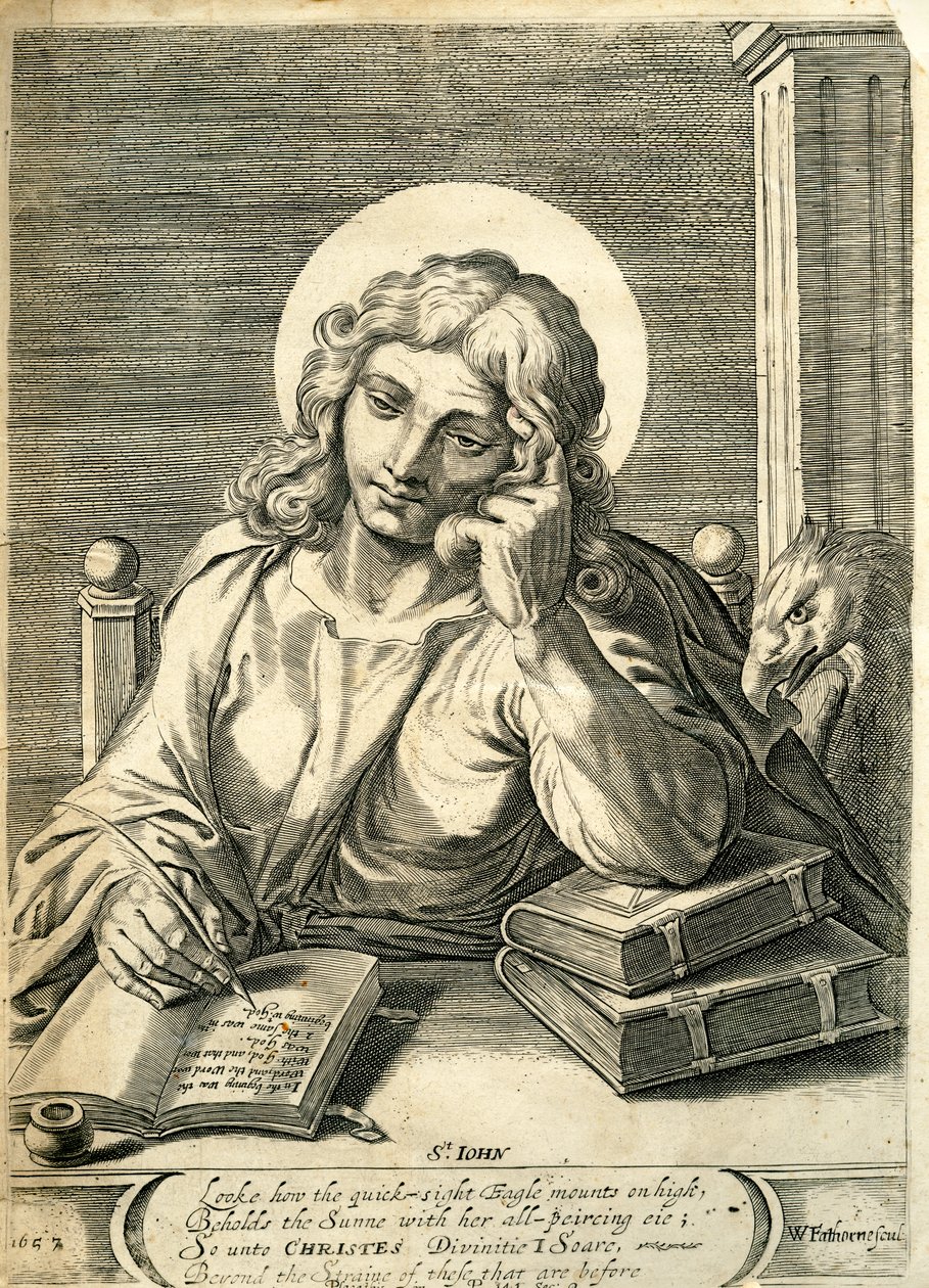 Svatý Jan Evangelista, 1657 od William Faithorne