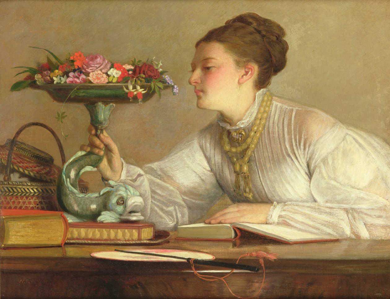 Květiny dne od William Frederick Yeames