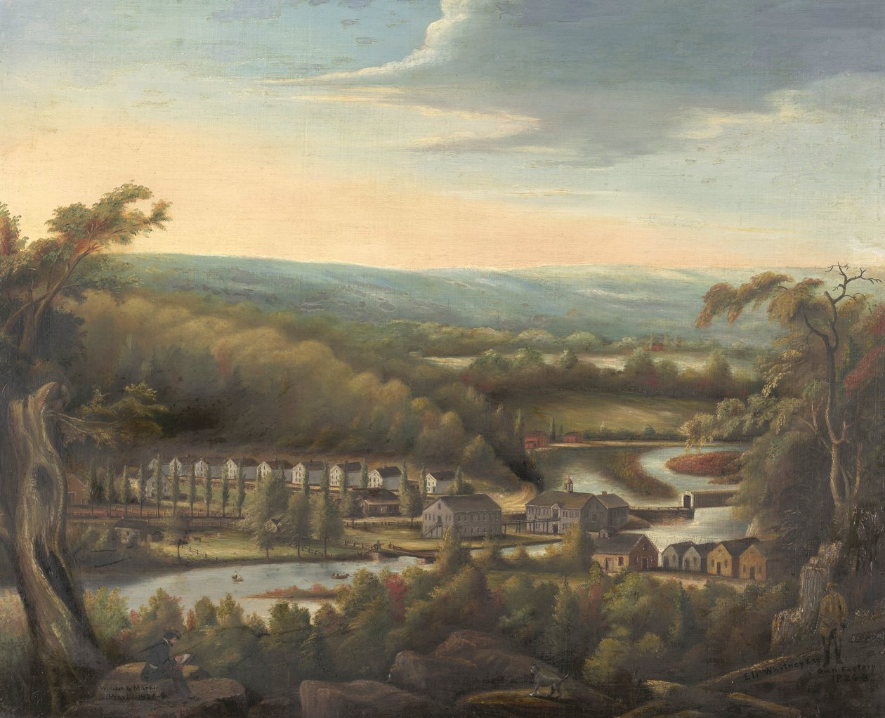Eli Whitney Gun Factory, c.1826-8 od William Giles Munson