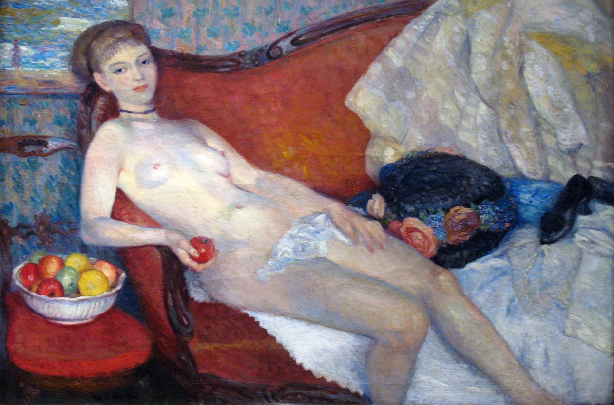 Akt s Apple od William James Glackens