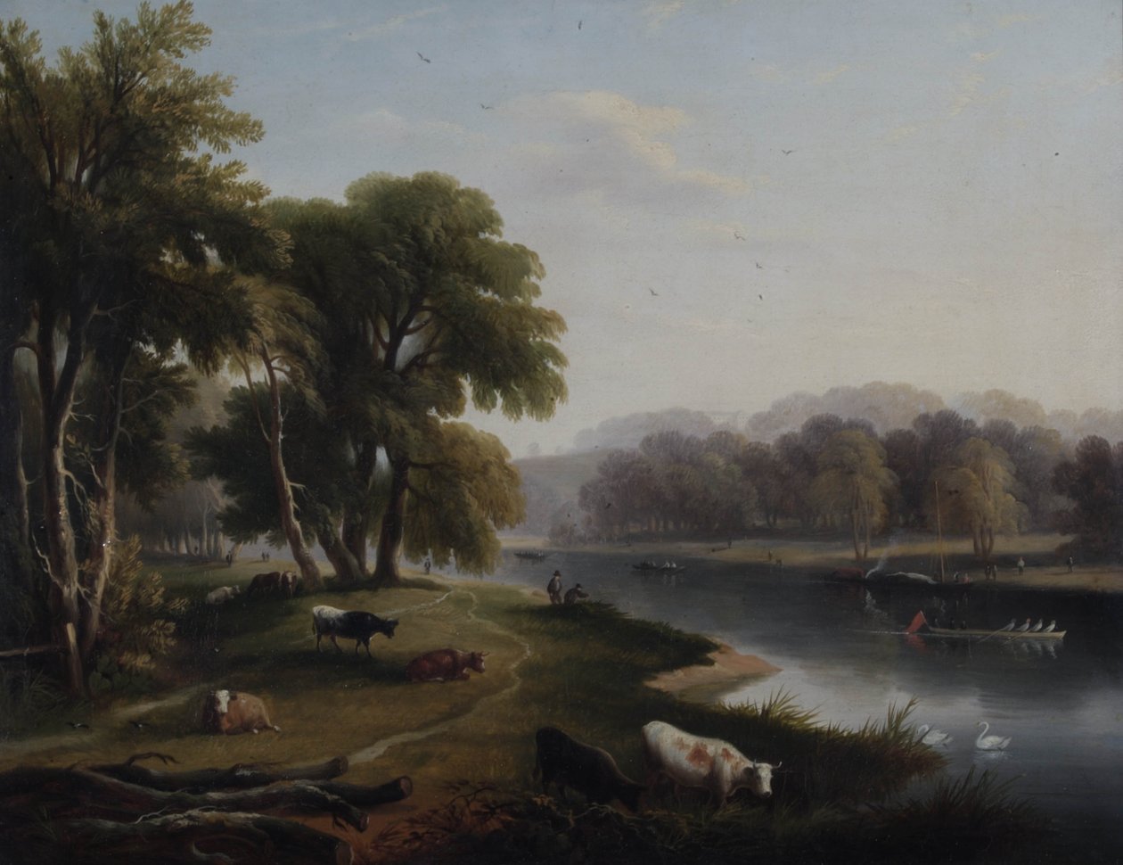Pohled na Temži v Twickenham, 1820 od William Havell