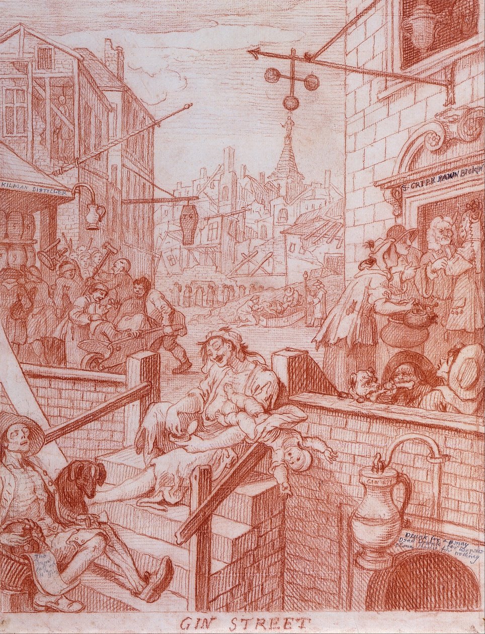 Gin Street od William Hogarth