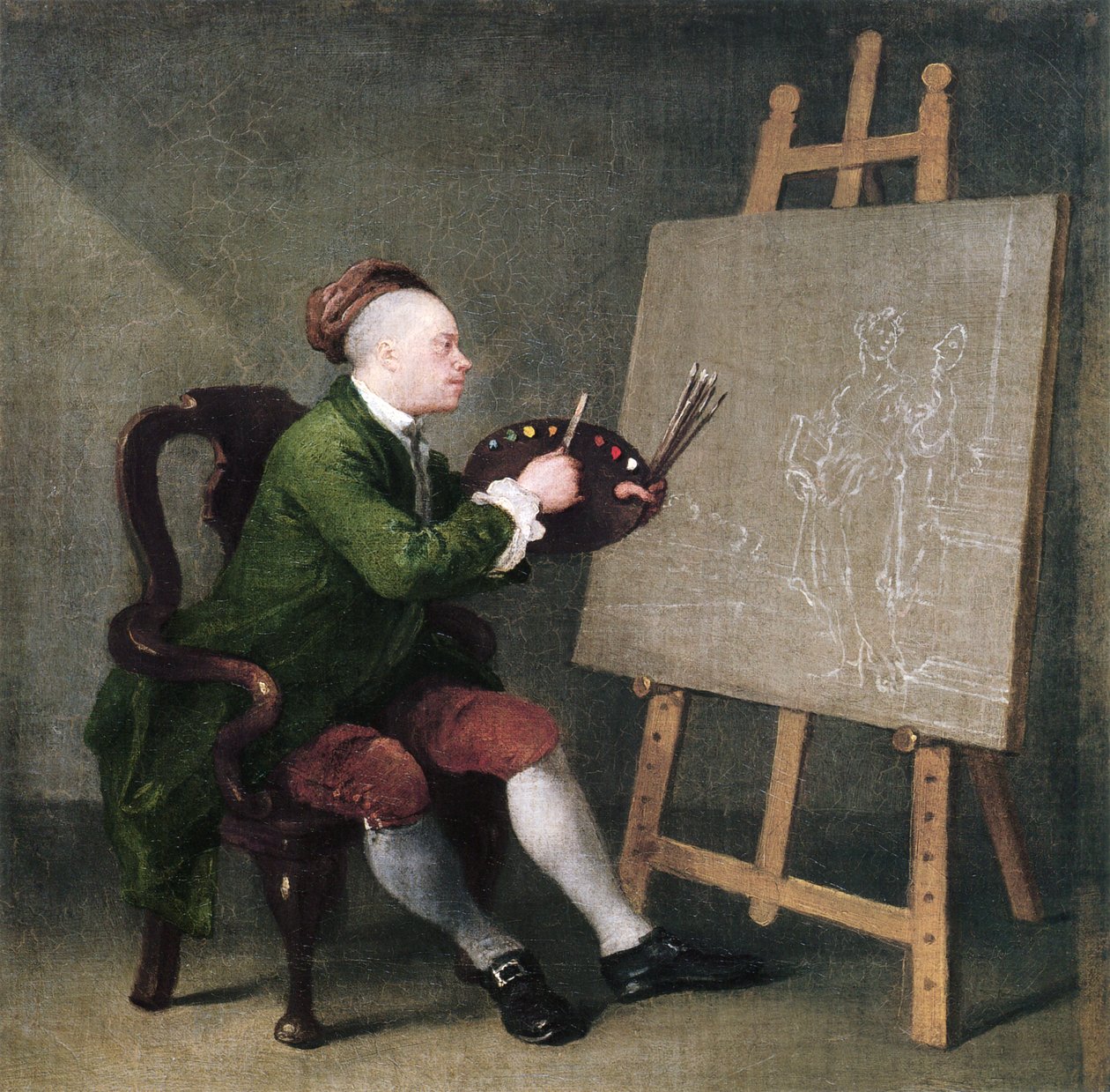 Autoportrét od William Hogarth