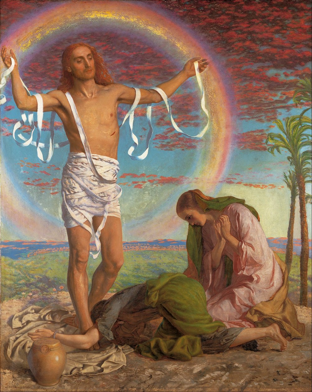 Kristus a dvě Marie od William Holman Hunt