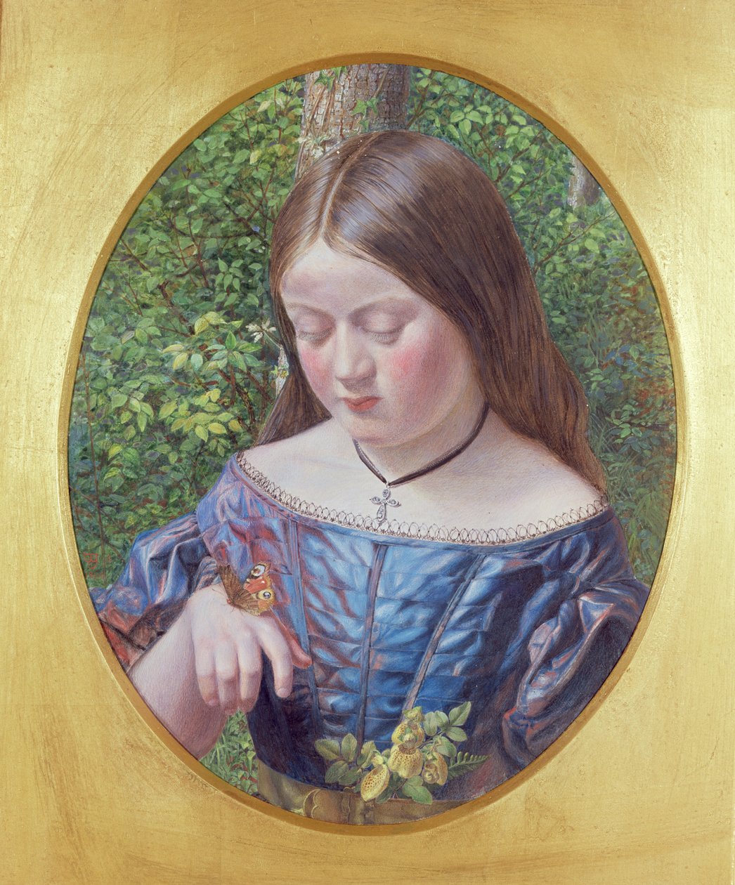 Dívka s motýlem od William J. Webbe or Webb