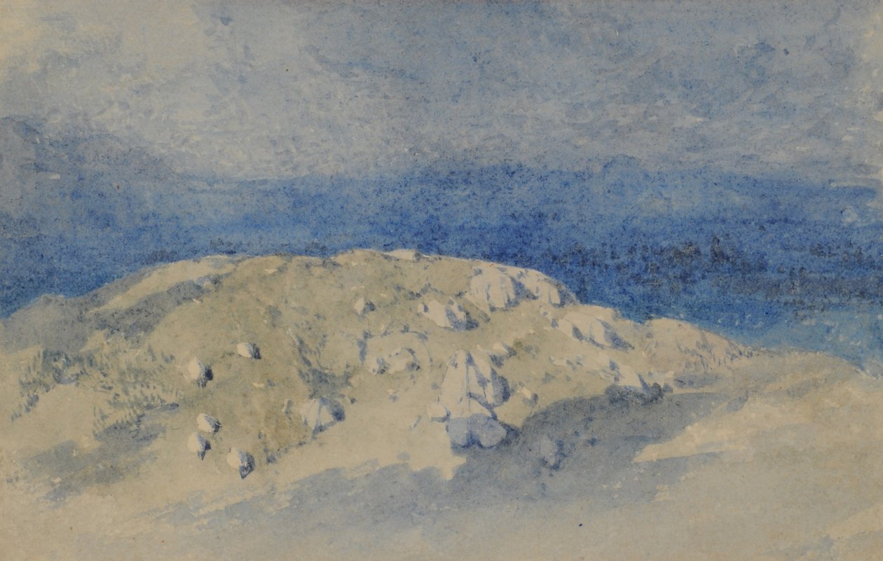 Hill Top, 1840-58 (wc na papíře) od William James Blacklock