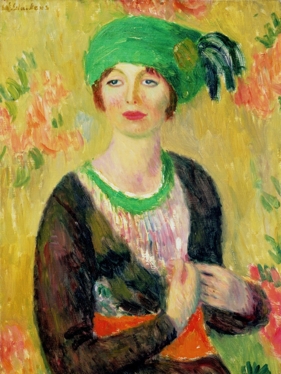 Dívka se zeleným turbanem od William James Glackens