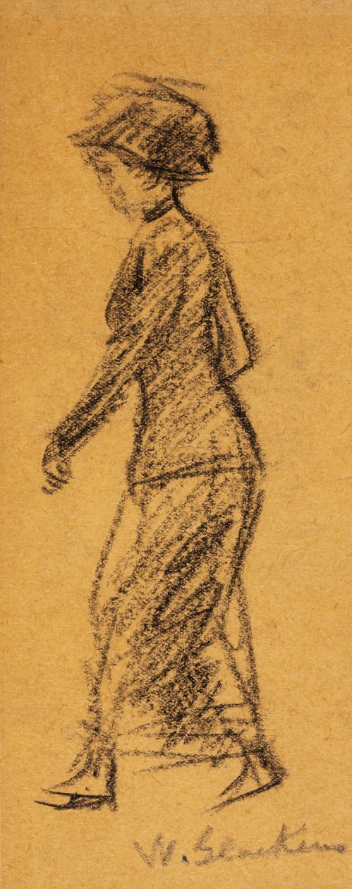 Žena chůze od William James Glackens
