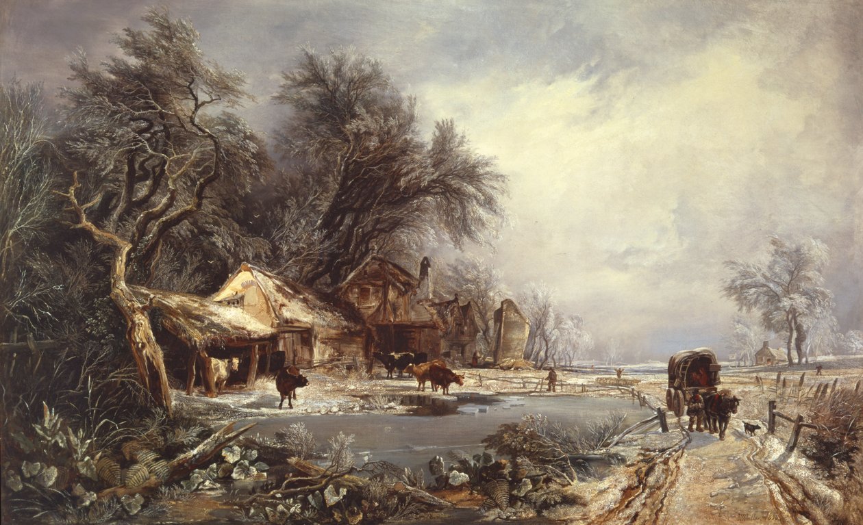 Zimní krajina, 1836 od William James Muller