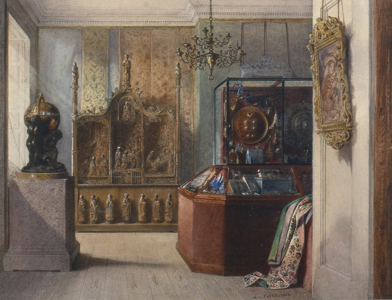 Marlborough House: First Room (kresba) od William Linnaeus Casey