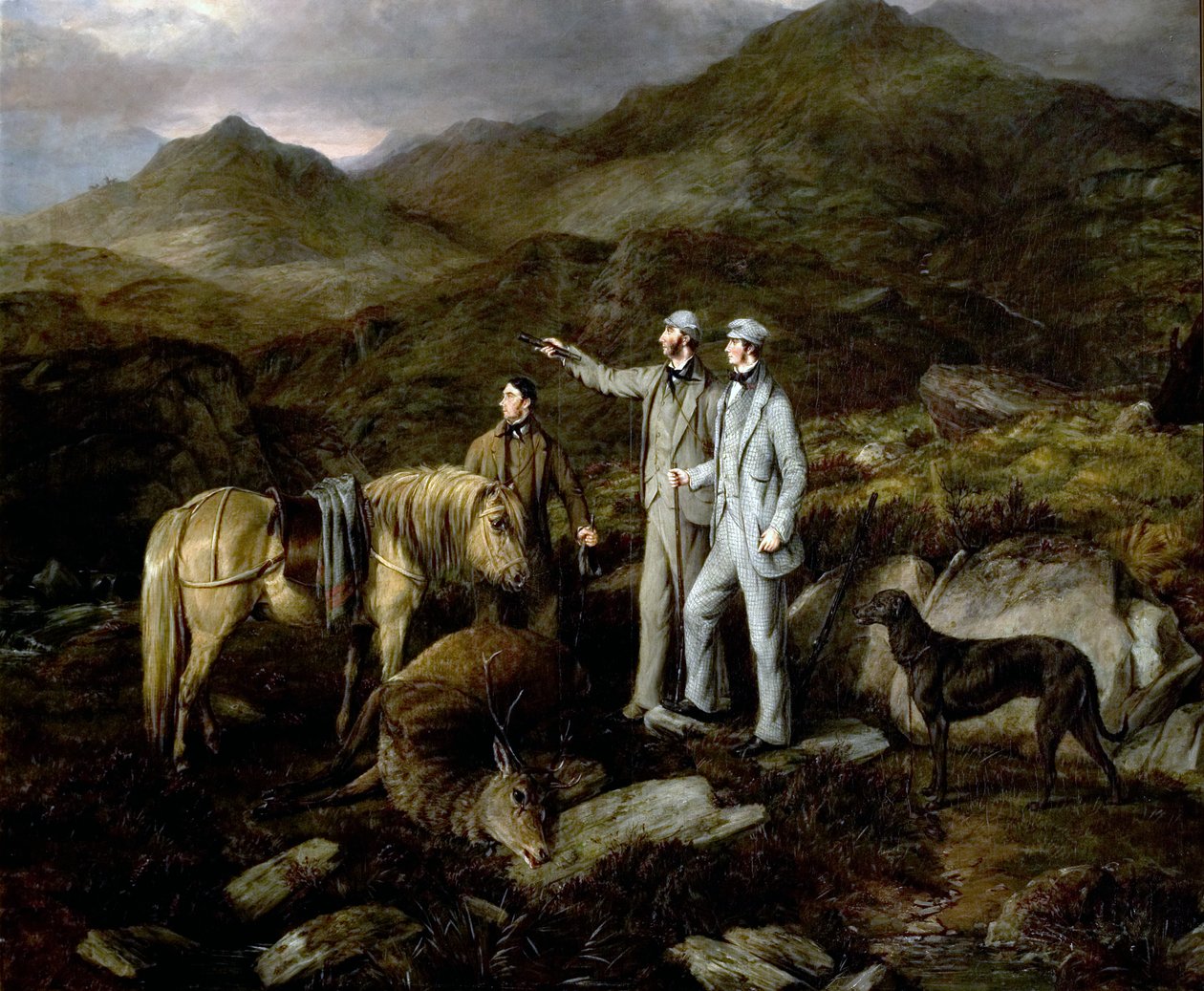 Hon na jelena ve Skotsku, 1852 od William Luker