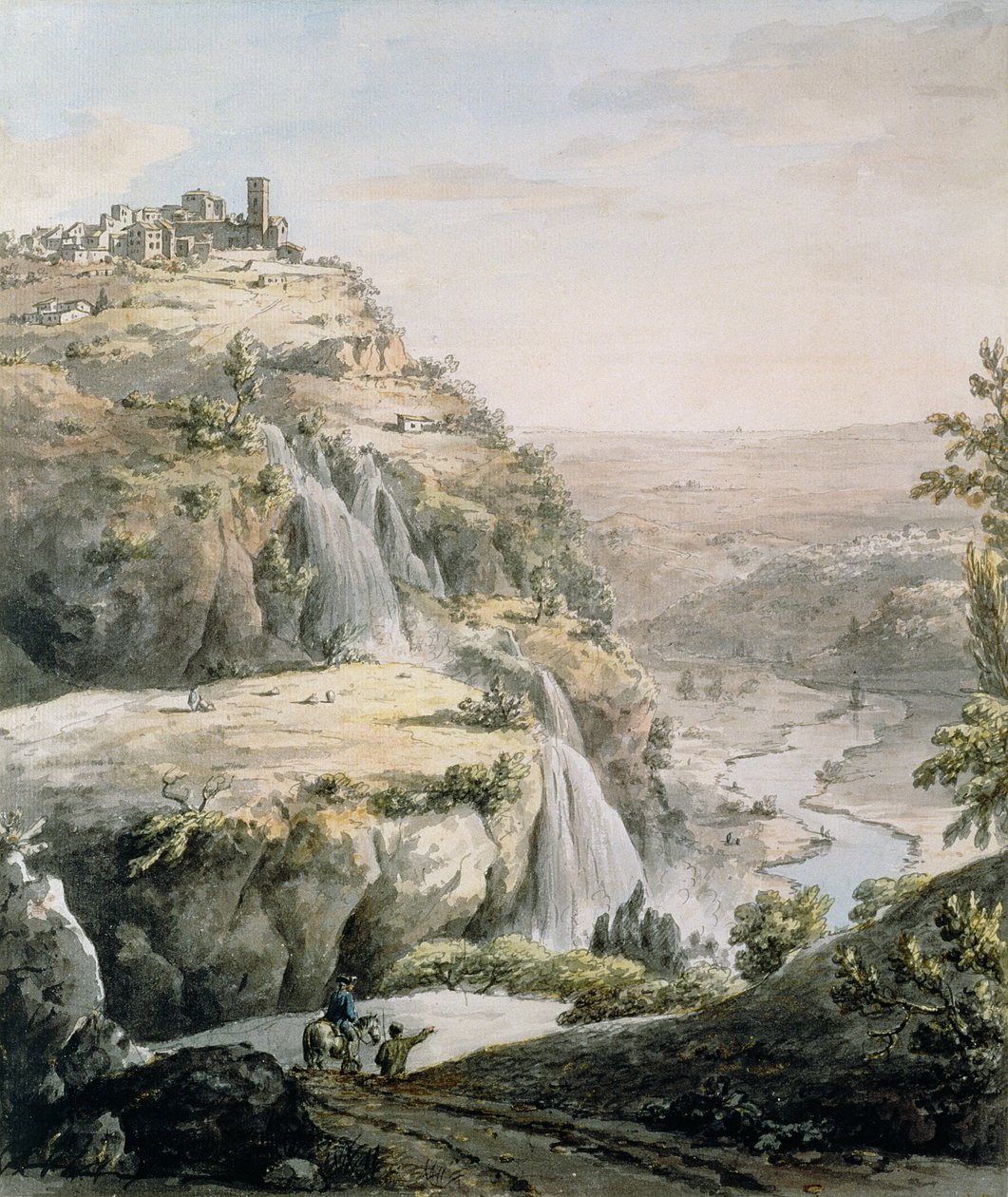 Tivoli (pero, inkoust a wc na papíře) od William Marlow