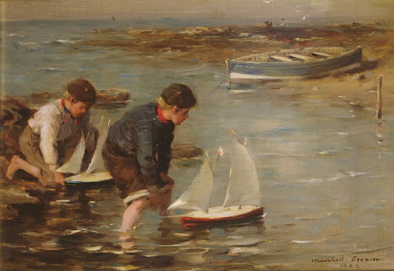 Start závodu, 1902 (olej na plátně) od William Marshall Brown