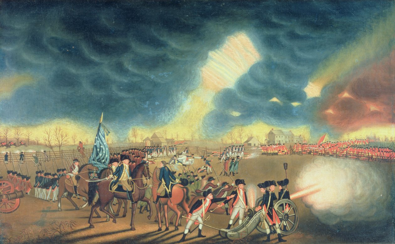 Bitva o Princeton 3. ledna 1777 od William Mercer
