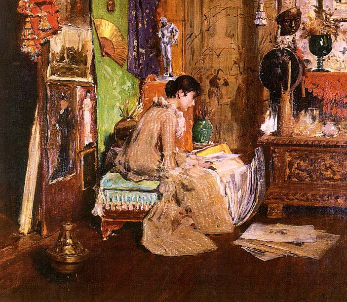 Ve Studio Corner od William Merritt Chase