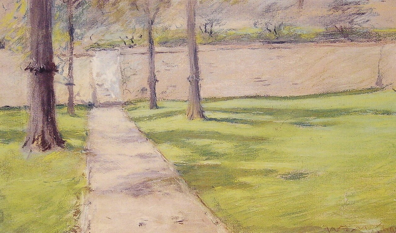 Zahradní zeď od William Merritt Chase