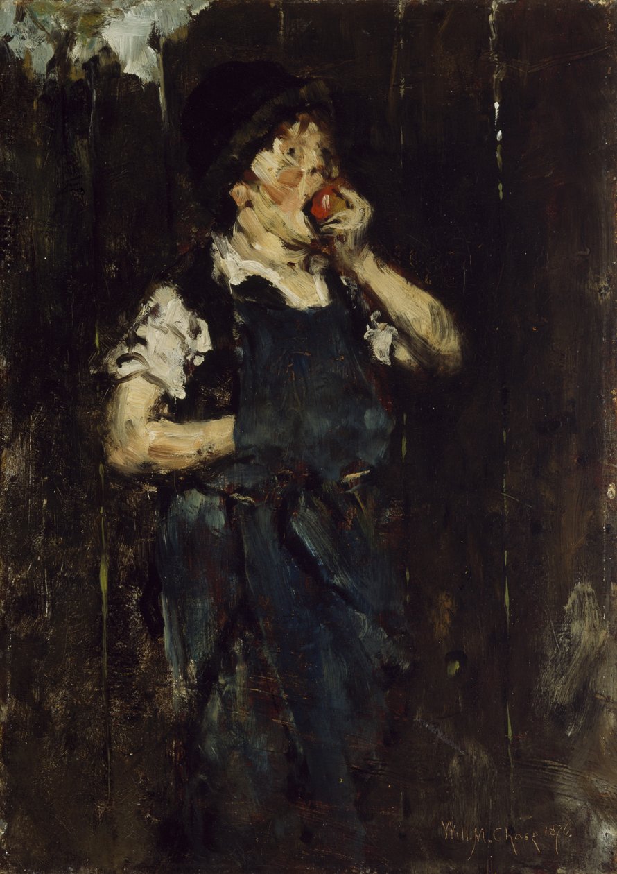 The Apprentice (Chlapec s Apple), 1876 od William Merritt Chase