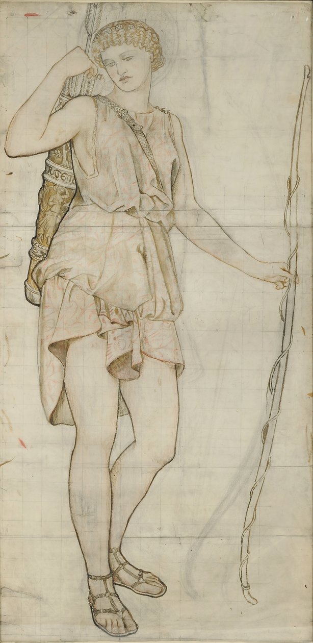 Artemis, 1861 (inkoust na papíře) od William Morris
