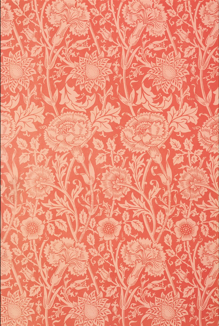 Design tapety "Pink and Rose", 1891 od William Morris