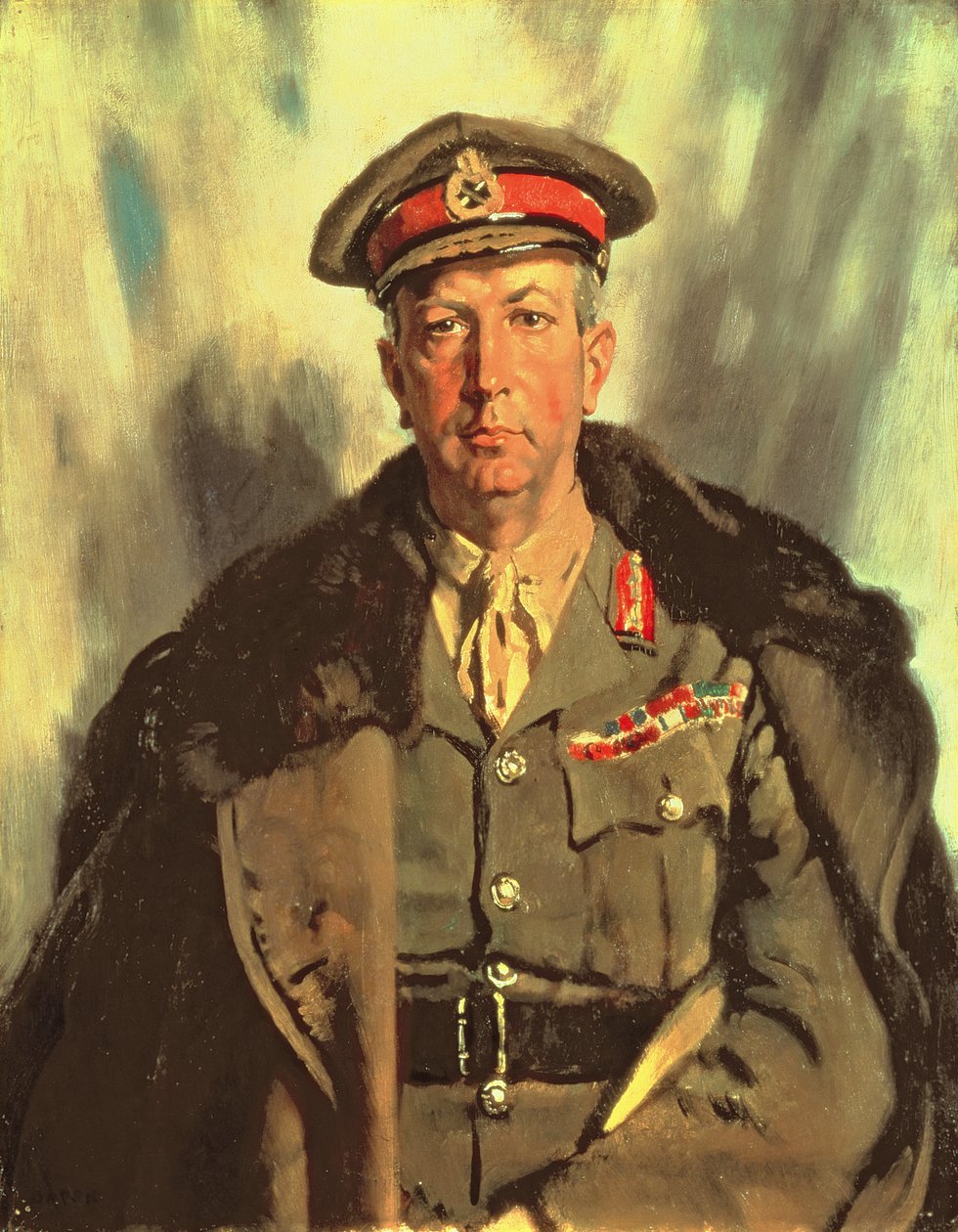 Generálporučík Sir A.W. Currie (1875-1933) kolem roku 1918 od William Orpen