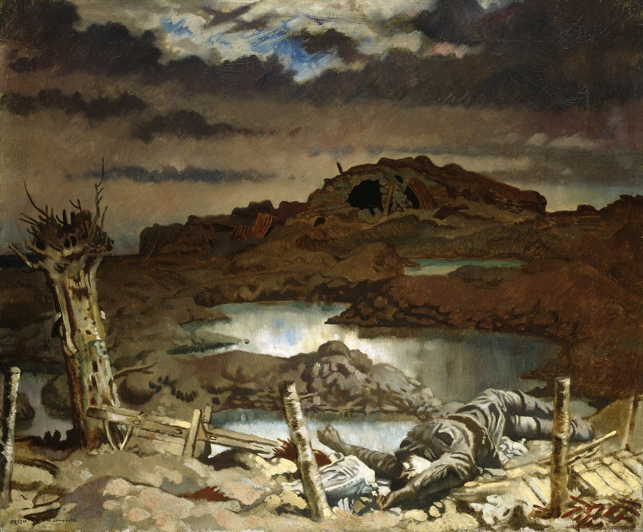 Zonnebeke od William Orpen